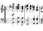 eerste twee maten uit de Bruiloftsmars van Mendelssohn