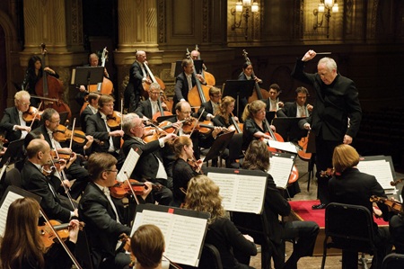 foto symfonieorkest in actie